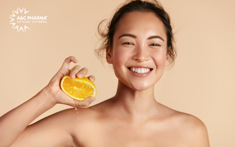Công dụng vitamin C 1000mg giúp duy trì làn da sáng mịn