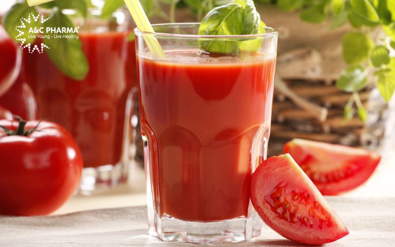 Nước ép cà chua là thực phẩm chống lão hóa da hiệu quả