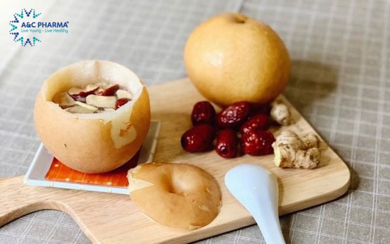 Lê hấp đường phèn là cách trị ho cho bà bầu hiệu quả rõ rệt